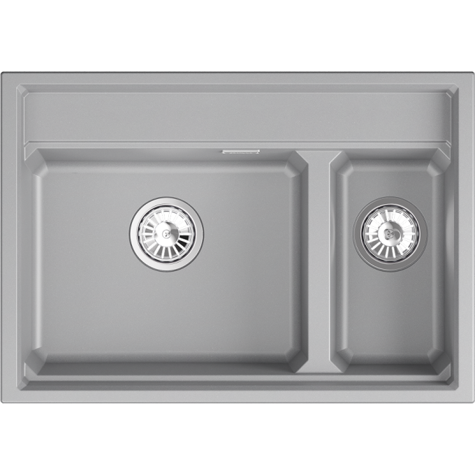 Кухонная мойка GRANULA KS-7302i АЛЮМИНИУМ кварц 7302i ALYUMIHIYM